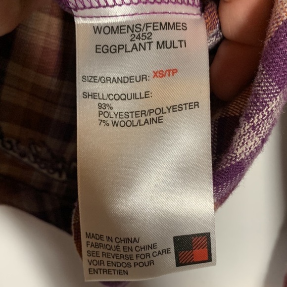 Woolrich Purple & Orange Plaid Flannel Button Down Shirt - Picture 10 of 10